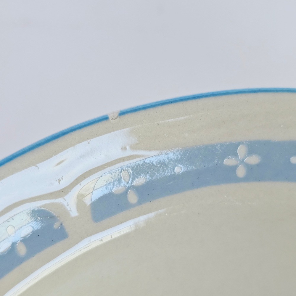 Vintage Tienshan Stoneware Teddy Bear Cereal Bowls Set of 6 Blue Nursery Kitsch - Picture 12 of 15
